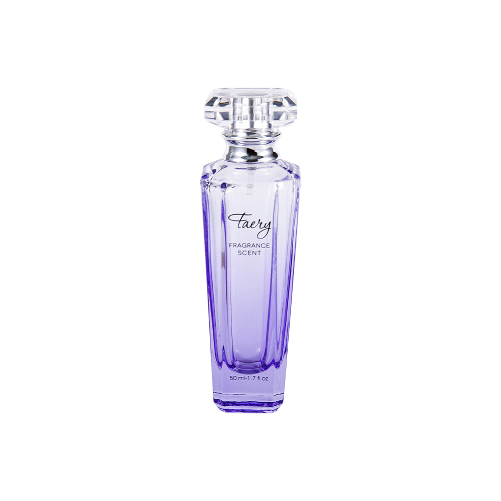 GC4199-WJ399 50MLColored Glass Perfume Bottle With Clear SURLYN Bevel Cap