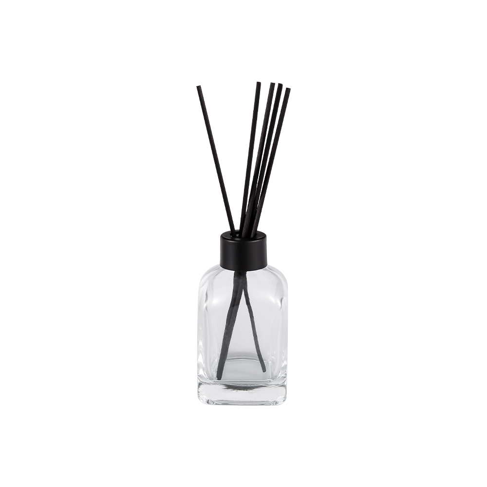  HJ-RX2179 Elegant Shape Diffuser Bottle With Matte Black Cap 24MM