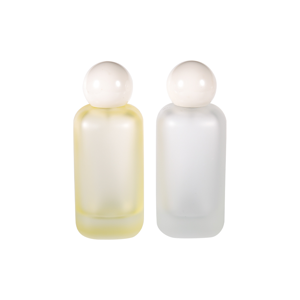 GC5156-WJ2537 100ML Round Frosted Glass Perfume Bottle with Spherical Cap