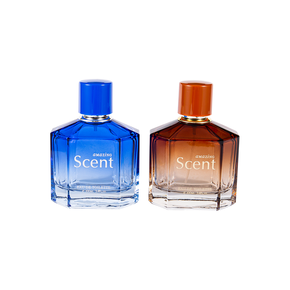 KY1104-WJ2099 100ML Glass Perfume Bottle Decorative with Custom Shape Perfume Cap 0.12CC