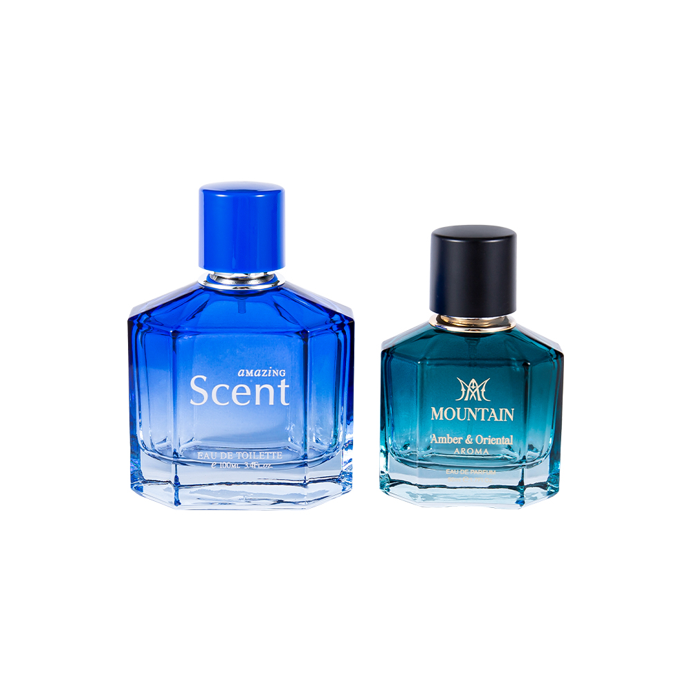 KY1104-WJ2099 100ML Glass Perfume Bottle Decorative with Custom Shape Perfume Cap 0.12CC