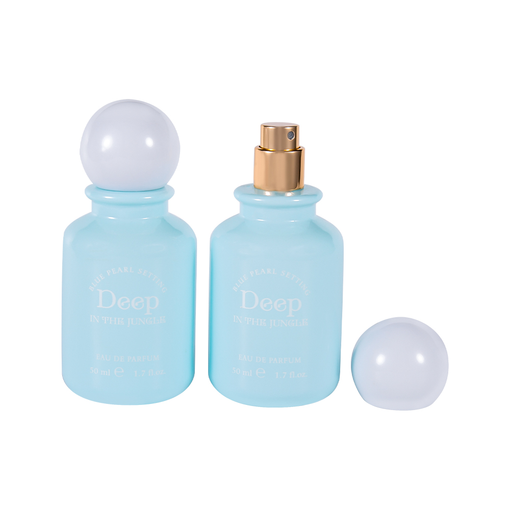 GC4818-WJ2537 50ML Macaron Color Perfume Bottle With Spherical Perfume Cap