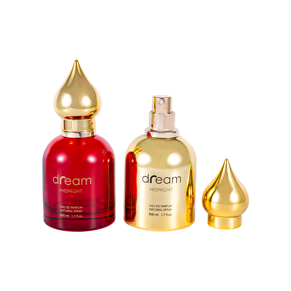 GC4085-WJ832 50ML Arabic Pattern Perfume Bottle Set With UV Gold Arabic Pattern Perfume Cap