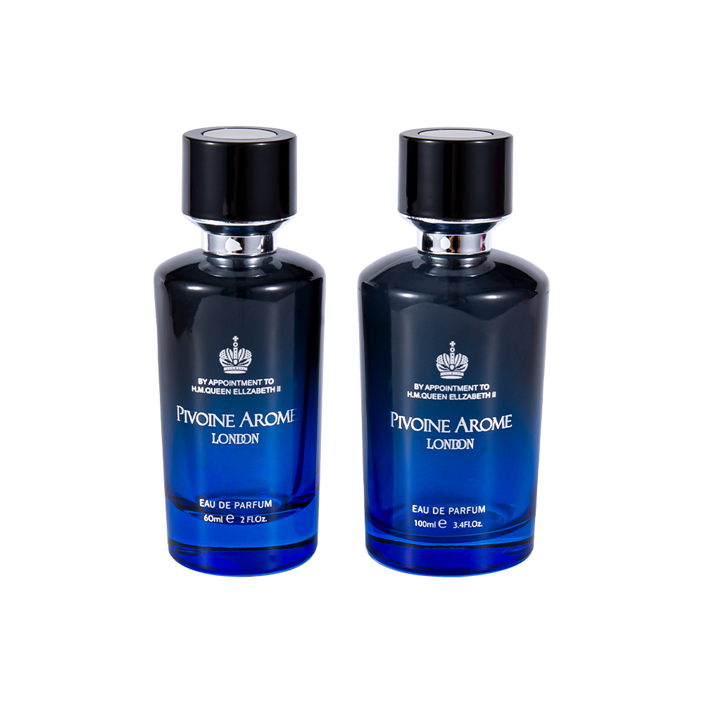 KY1596-WJ2390 100ML High Quality Glass Perfume Bottle Set with ABS and PP Perfume Cap