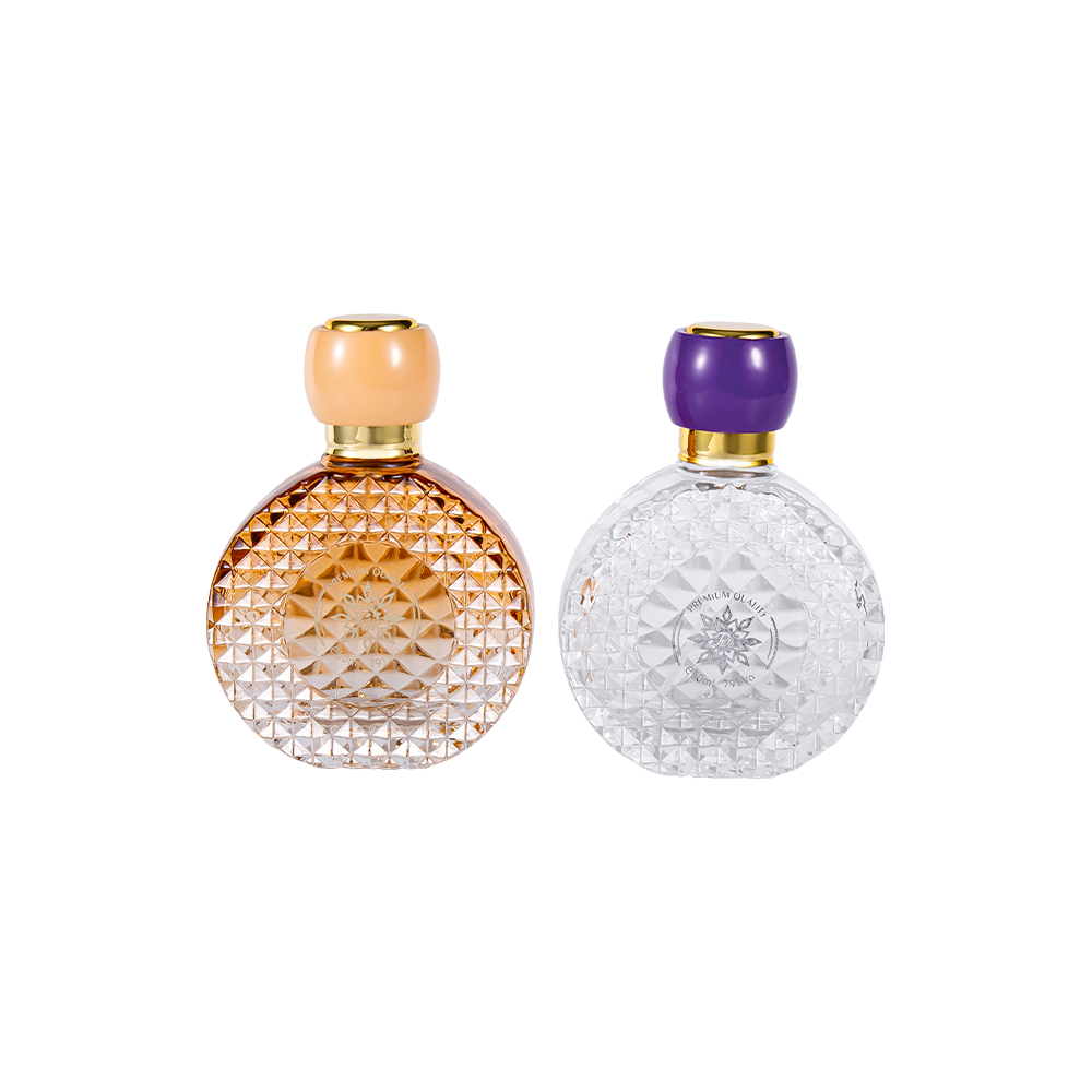 GC3969-WJ126 50ML Hot Selling Glass Perfume Bottle With Unique Top Manufacturer