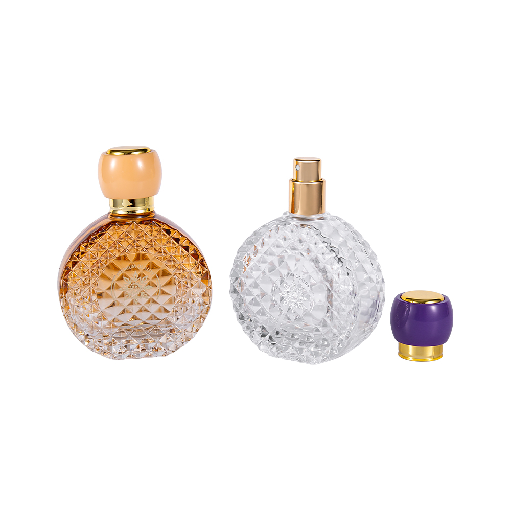 GC3969-WJ126 50ML Hot Selling Glass Perfume Bottle With Unique Top Manufacturer