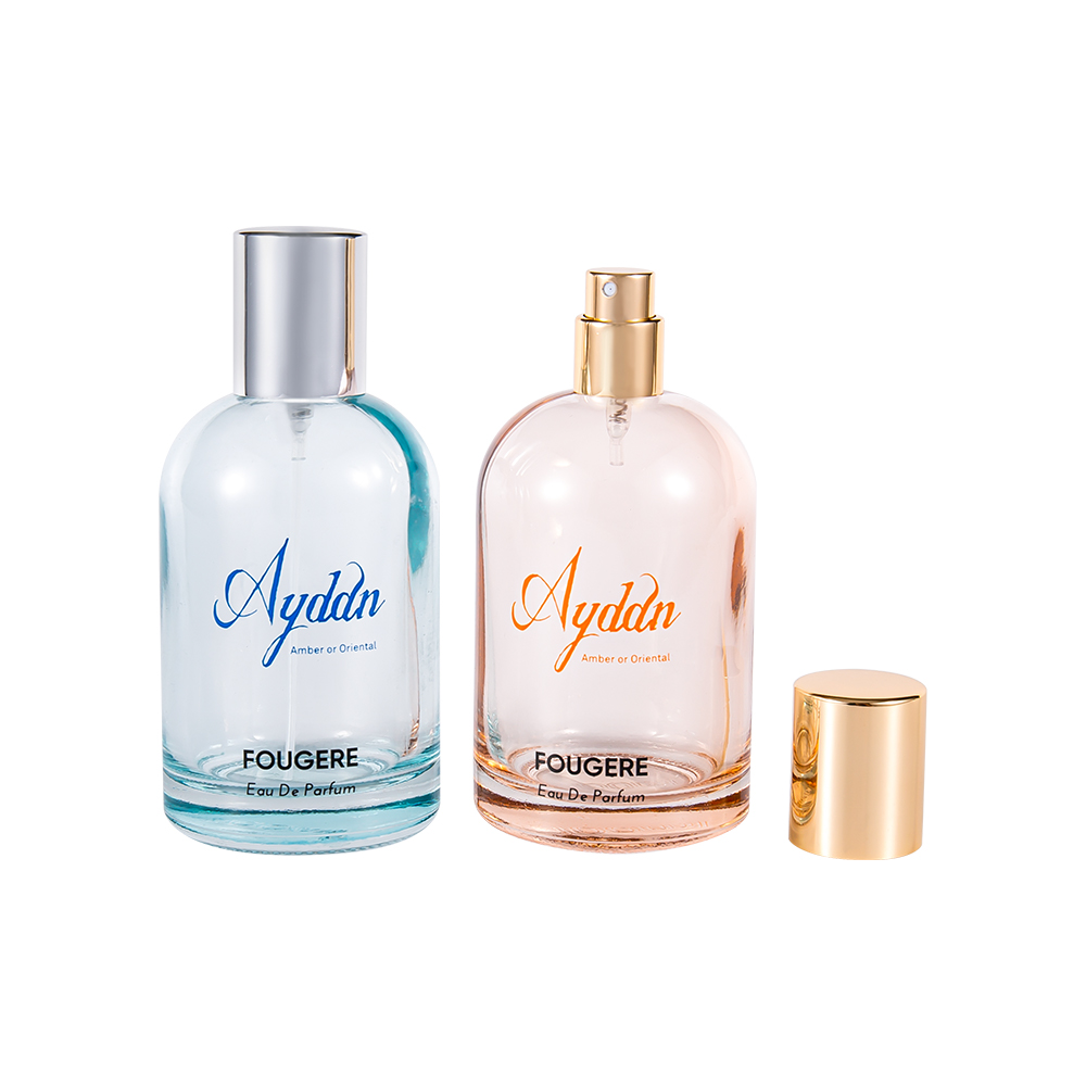 GC258-WJ2251 100ML Elegant Glass Perfume Bottle Wholesale with Cylindrical Perfume Cap
