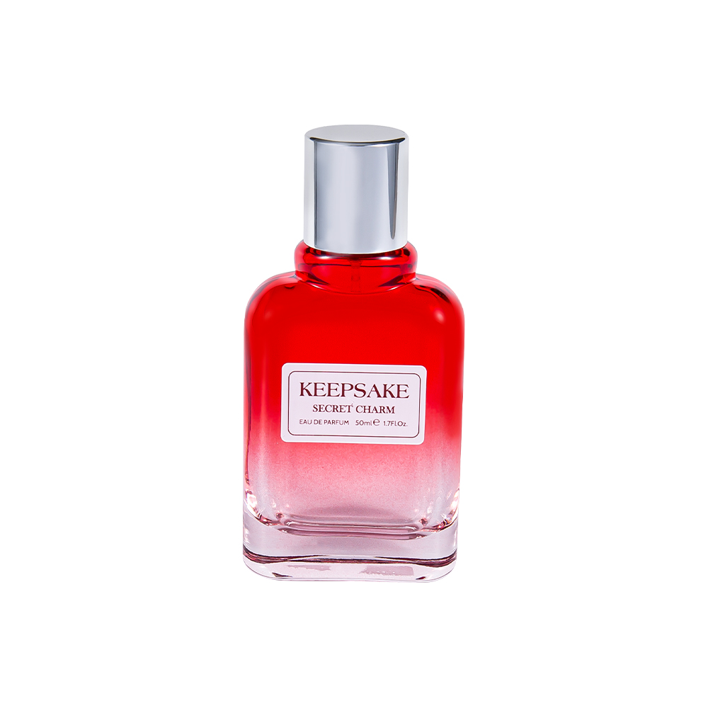KY861-WJ412 50ML Brand New Empty Glass Perfume Bottle With Shiny Silver Cap