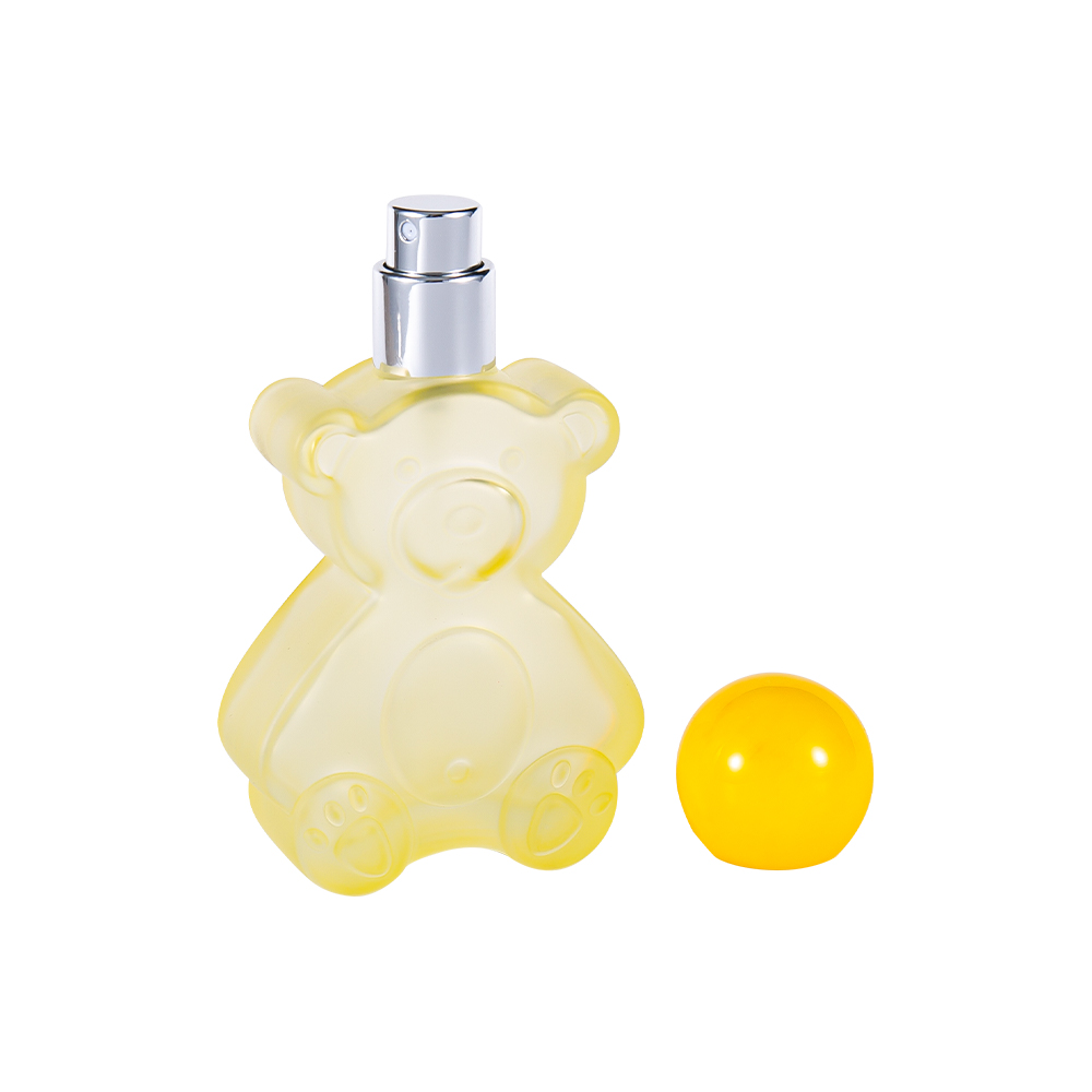 GC5190-WJ2402 30ML Wholesale Bear Shape Glass Perfume Bottle with Ball Top