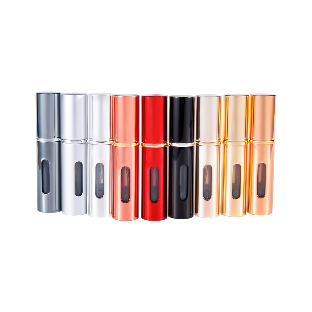 5ML Flat Bottom Refill Perfume Bottle Aluminum Customizable Color Logo